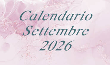 📅 Calendario Uscite – Settembre 2026