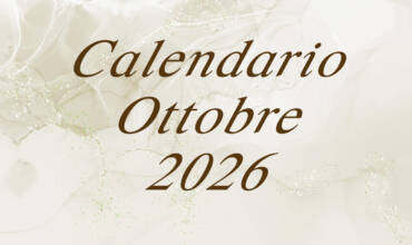 📅 Calendario Uscite –  Ottobre 2026